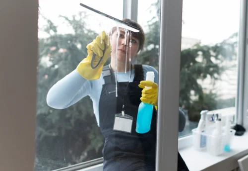 Nettoyage de vitres intérieures et extérieures au Brethon